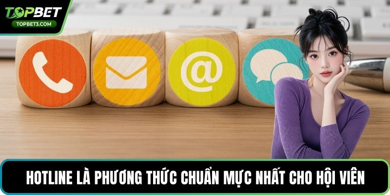 Hotline là phương thức chuẩn mực nhất cho hội viên
