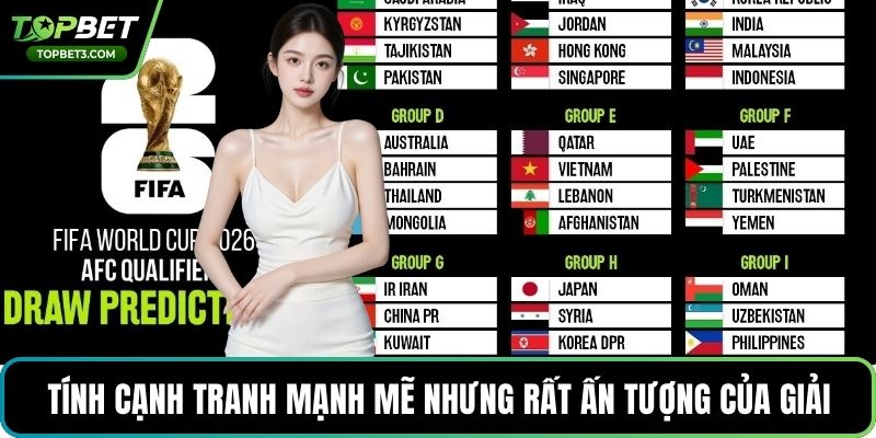 Tính cạnh tranh mạnh mẽ nhưng rất ấn tượng của giải